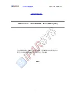 Preview for 1 page of iFarsys MD704 Manual