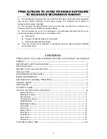 Предварительный просмотр 2 страницы IFB 17PG3S Owner'S Manual