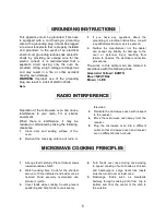 Предварительный просмотр 6 страницы IFB 17PG3S Owner'S Manual