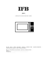 IFB 25BC3 Manual preview