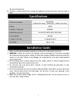 Preview for 6 page of IFB 25BCS1 Instructions Manual