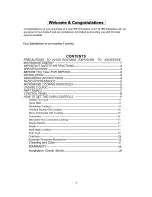 Предварительный просмотр 2 страницы IFB 25DGSC1 Owner'S Manual