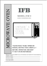 Preview for 1 page of IFB 25SC4 Manual