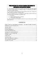 Предварительный просмотр 2 страницы IFB 28SGR1S Owner'S Manual