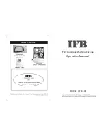 Preview for 1 page of IFB AW60-806 Operation Manual