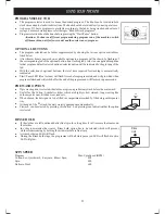 Preview for 9 page of IFB Digital 5.5KG User Manual