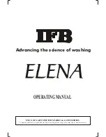 IFB ELENA Operating Manual preview