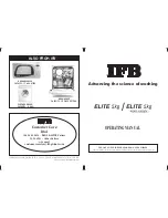 Предварительный просмотр 1 страницы IFB Elite Operating Manual