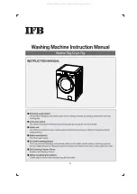 Preview for 3 page of IFB WASHER 9KG DRYER 7KG User Manual