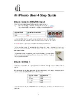 ifi iPhono User Manual preview