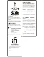 ifi micro iTubo2 Quick Start Manual preview