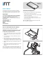 Preview for 1 page of iFIT EXIF09 INT.0 User Manual