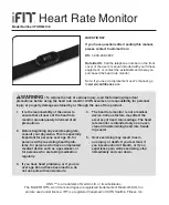 Preview for 1 page of iFIT IFHRM214.0 Manual