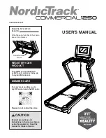 iFIT NordicTrack COMMERCIAL 1250 User Manual preview