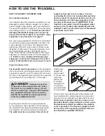 Preview for 17 page of iFIT NordicTrack COMMERCIAL 2450 User Manual