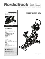 iFIT NORDICTRACK COMMERCIAL STUDIO CYCLE S10i User Manual preview