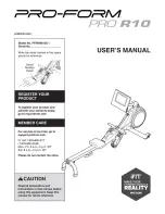 Preview for 1 page of iFIT PRO-FORM PRO R10 User Manual