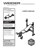 iFIT WEIDER PLATINUM WEBE60020.0 User Manual preview