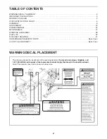 Preview for 2 page of iFIT WEIDER PRO 8500 User Manual