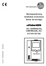 IFM Electronic AC1321 Installation Instructions Manual предпросмотр