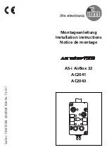 IFM Electronic AC2041 Installation Instructions Manual предпросмотр