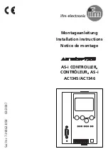 Предварительный просмотр 1 страницы IFM Electronic AS-i CONTROLLERe AC1345 Installation Instructions Manual