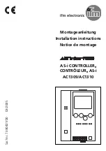 IFM Electronic ASinterface AC1309 Installation Instructions Manual предпросмотр