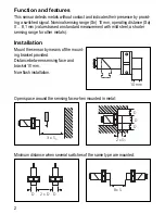 Preview for 2 page of IFM Electronic Efector 100 series Installation Instructions