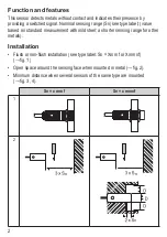 Preview for 2 page of IFM Electronic Efector 100 Installation Instructions