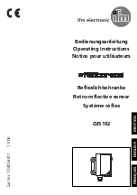 IFM Electronic Efector 200 OJ5192 Operating Instructions Manual preview