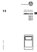 IFM Electronic Efector 250 O3M150 Brief Instructions preview