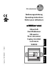 IFM Electronic efector 300 SU8000 Operating Instructions Manual предпросмотр