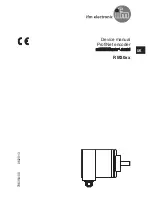 Предварительный просмотр 1 страницы IFM Electronic Efector 400 RM30 Series Device Manual