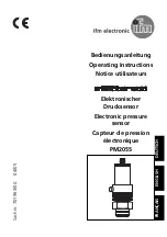 IFM Electronic efector 500 PM2055 Operating Instructions Manual preview