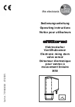 Preview for 1 page of IFM Electronic efector180 IX50 Manual