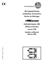 Preview for 1 page of IFM Electronic efector200 OW Series Installation Instructions Manual