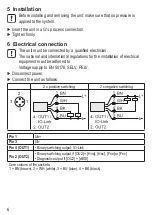 Предварительный просмотр 6 страницы IFM Electronic efectro 500 Operating Instructions Manual