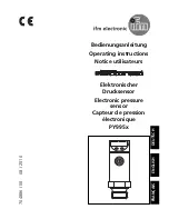 Preview for 1 page of IFM Electronic PY995 Series Operating Instructions Manual