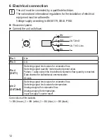 Предварительный просмотр 12 страницы IFM Electronic SD8000 Operating Instructions Manual