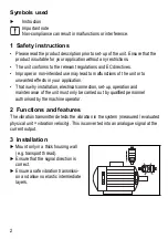 Preview for 2 page of IFM Electronic VTV122 Operating Instructions