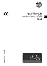 IFM AX460 Operating Instructions Manual preview