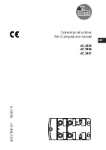 Предварительный просмотр 1 страницы IFM CompactLine AC2485 Operating Instructions Manual