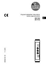 Предварительный просмотр 1 страницы IFM DD110S Original Installation Instructions