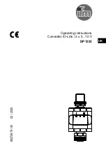 IFM DP1223 Operating Instructions Manual предпросмотр