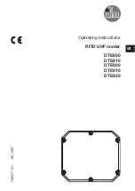 Предварительный просмотр 1 страницы IFM DTE800 Operating Instructions Manual