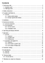 Preview for 2 page of IFM DV2120 Operating Instructions Manual