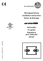 IFM E70377 Installation Instructions Manual preview