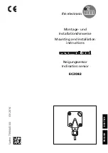 Preview for 1 page of IFM Ecomat 100 EC2082 Mounting And Installation Instructions Manual