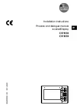 Preview for 1 page of IFM ecomatDisplay CR1058 Installation Instructions Manual