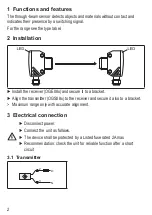 Предварительный просмотр 2 страницы IFM Efector 200 OGE08 Series Operating Instructions